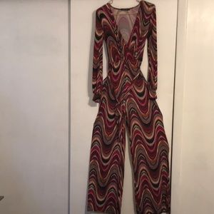 Bell bottoms jump suit